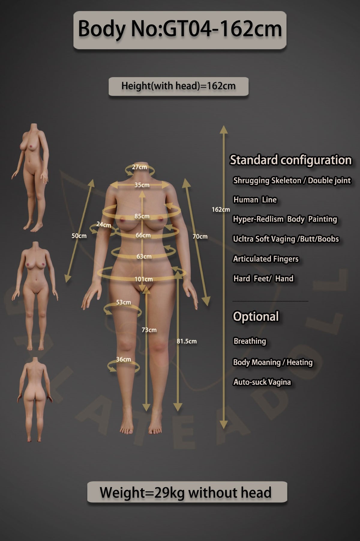 Alexandra Sex Doll (Galatea Doll 162cm C-Cup #043 silikon)