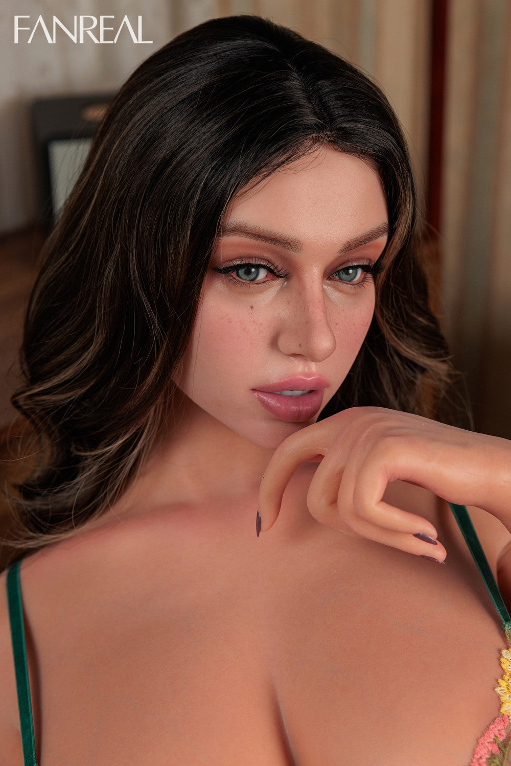 Lila Torso Sexdocka (FanReal Doll 95cm G-kupa Silikon)