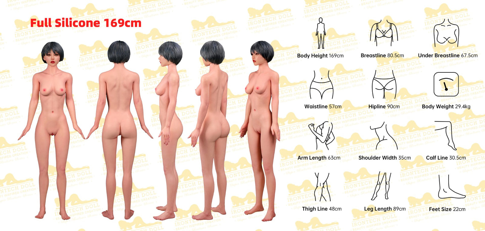 Sex Doll Layla (Irontech Doll 169cm C-pohár S39 silikon) EXPRESS