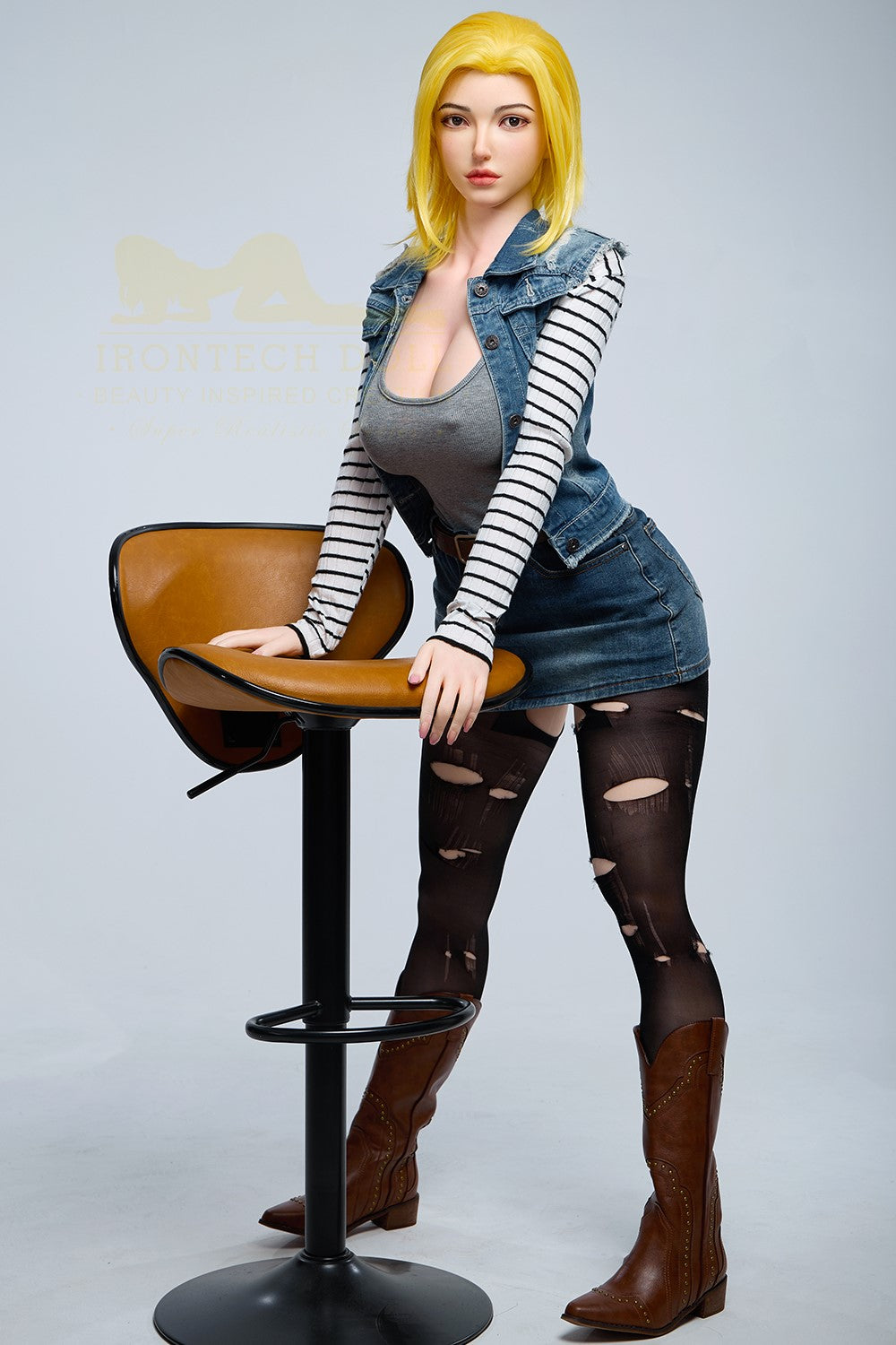 Joline Android 18 Sex Doll (Irontech Doll 159cm G-Cup S41 silikon)