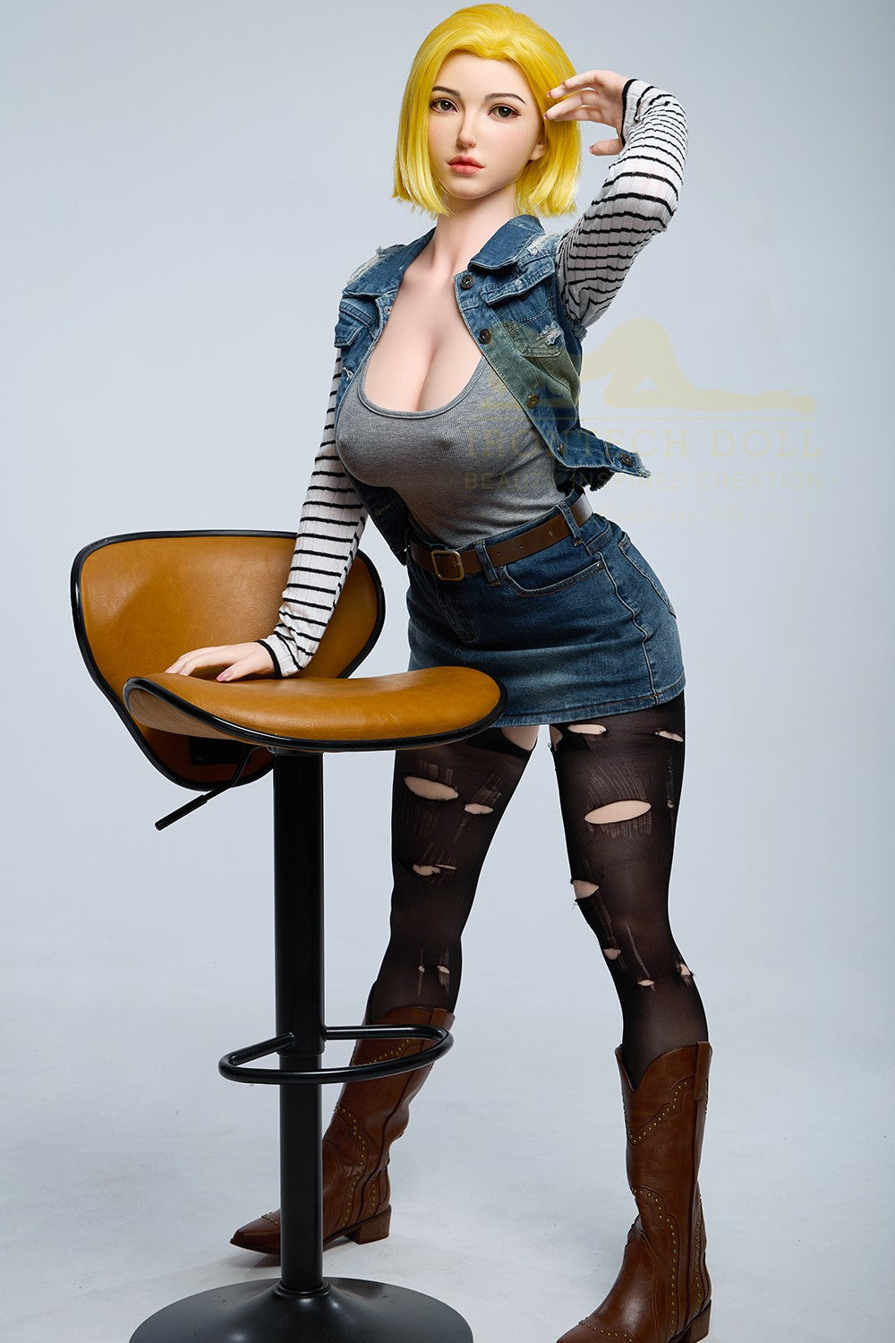 Joline Android 18 Sex Doll (Irontech Doll 159cm G-Cup S41 silikon)