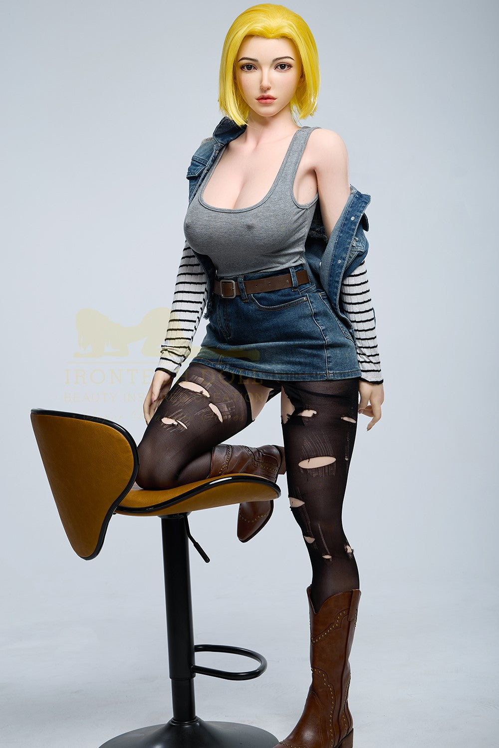 Joline Android 18 Sex Doll (Irontech Doll 159cm G-Cup S41 silikon)