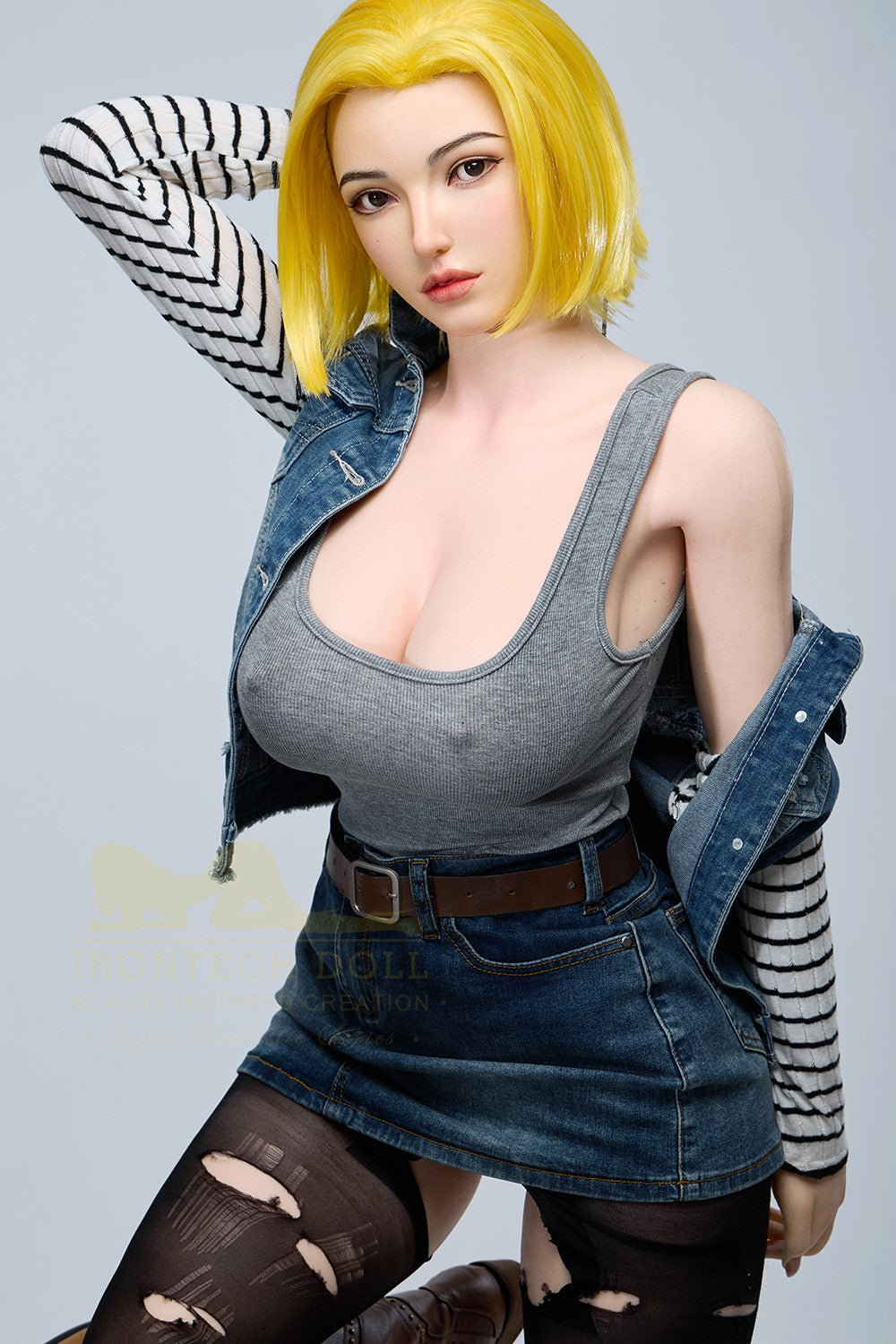 Joline Android 18 Sex Doll (Irontech Doll 159cm G-Cup S41 silikon)