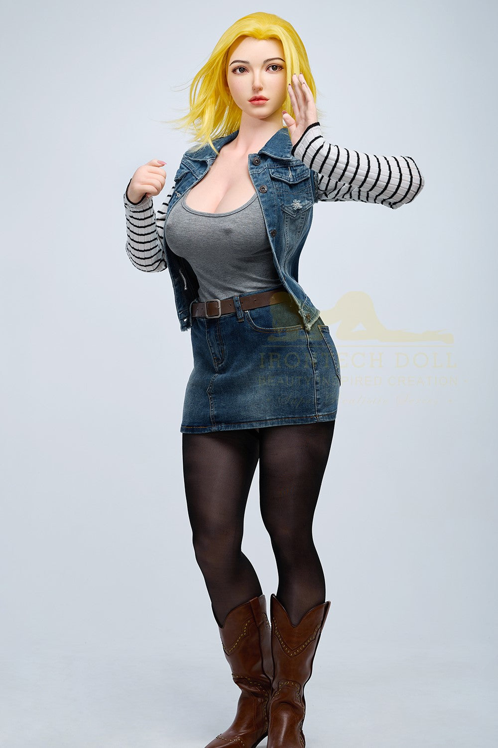 Joline Android 18 Sex Doll (Irontech Doll 159cm G-Cup S41 silikon)