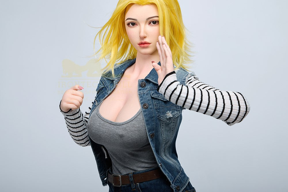 Joline Android 18 Sex Doll (Irontech Doll 159cm G-Cup S41 silikon)