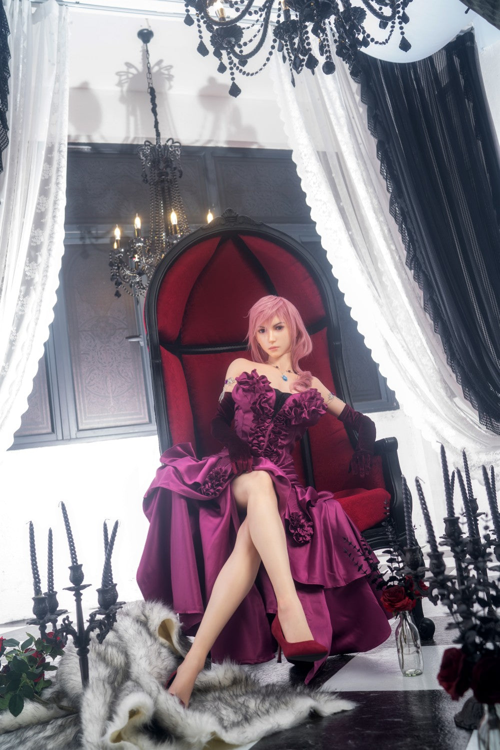 Lightning Sex doll (Game Lady 171cm G-cup No. 19 silicone)