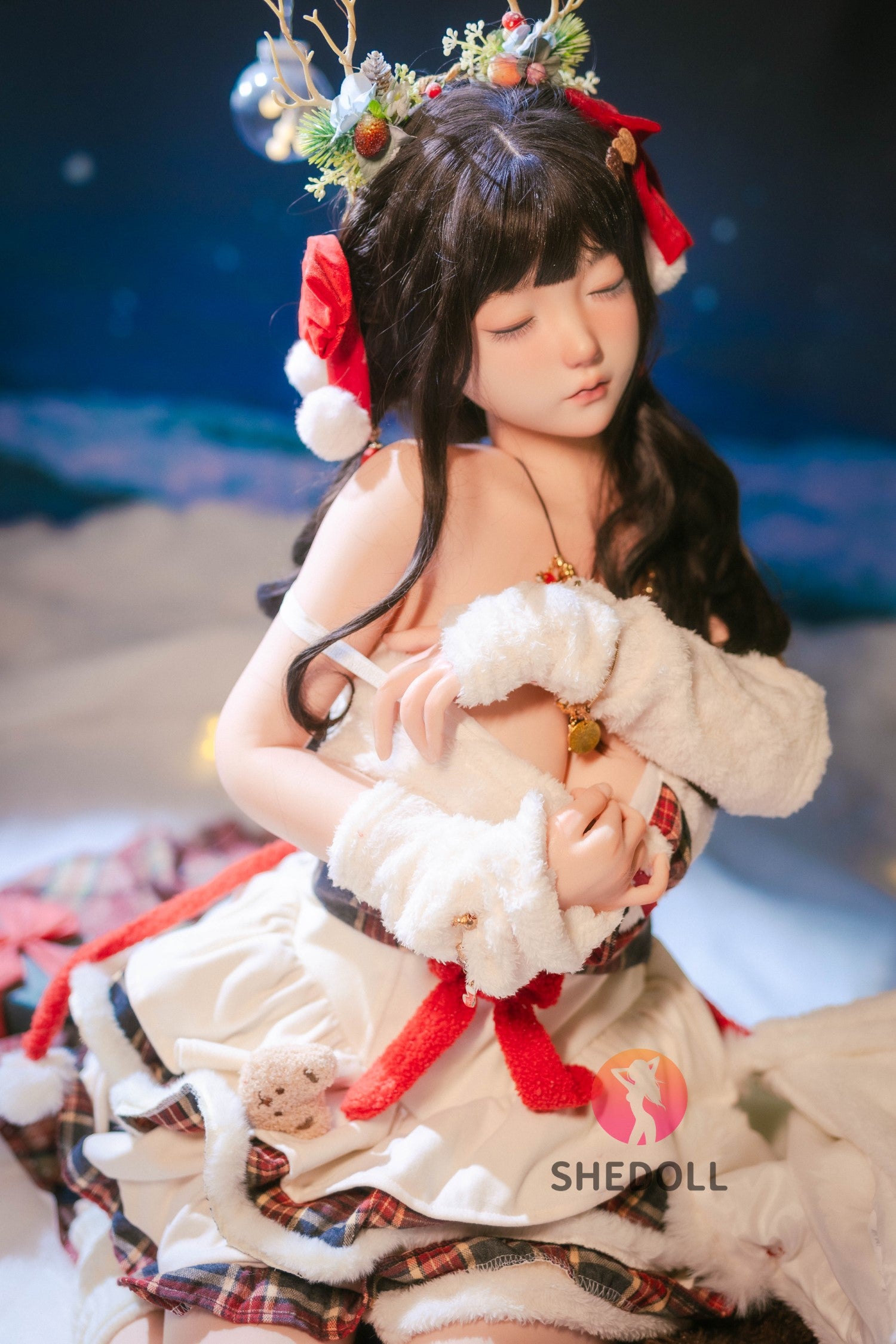 Spící belle sexdocka (SHEDOLL 148cm D-kupa #SH153 Silicone)