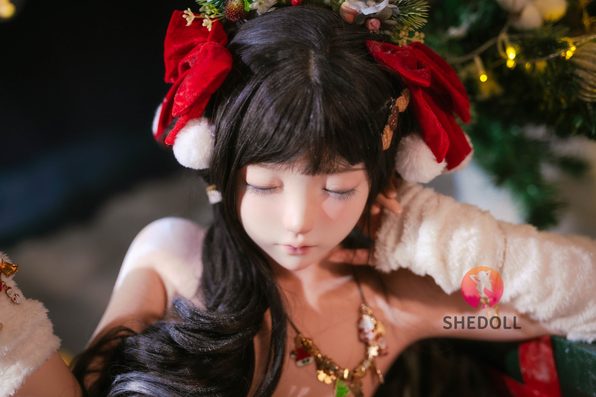 Spící belle sexdocka (SHEDOLL 148cm D-kupa #SH153 Silicone)