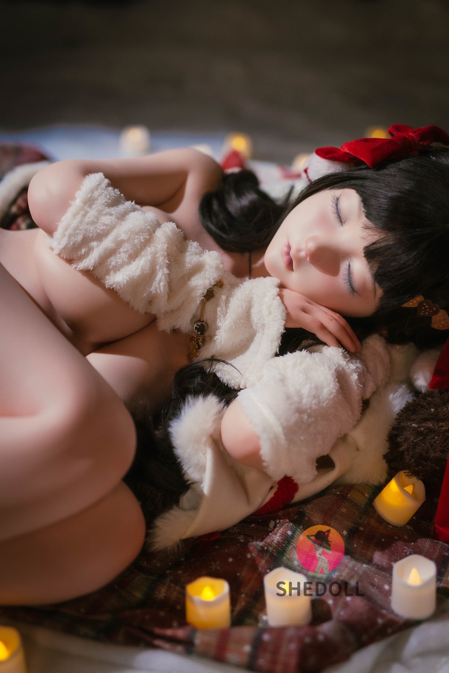 Spící belle sexdocka (SHEDOLL 148cm D-kupa #SH153 Silicone)