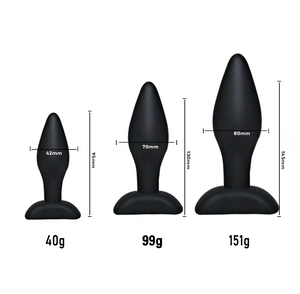 Klasický zadek plug in Soft Silicone - Set s 3 velikosti
