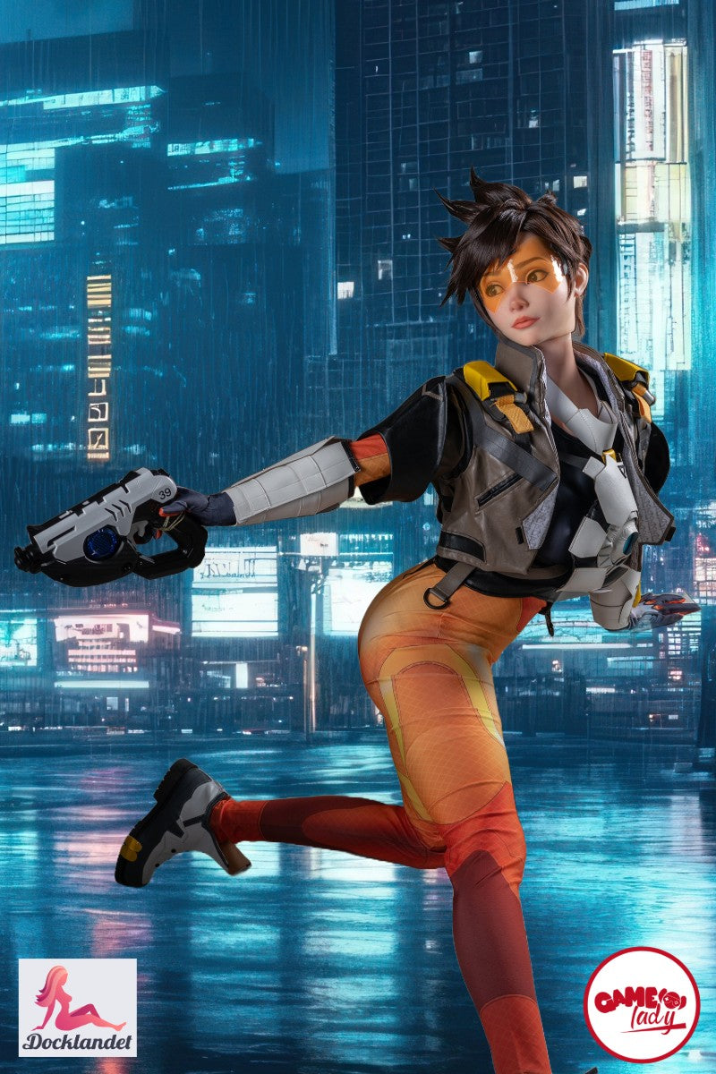 Tracer Sex Doll (Game Lady 167 cm D-kupa č. 29-1 silikon)