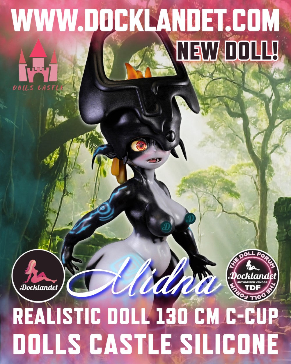 Midna Sexdocka (Dolls Castle 130cm C-Kupa #SZ6 Silikon)