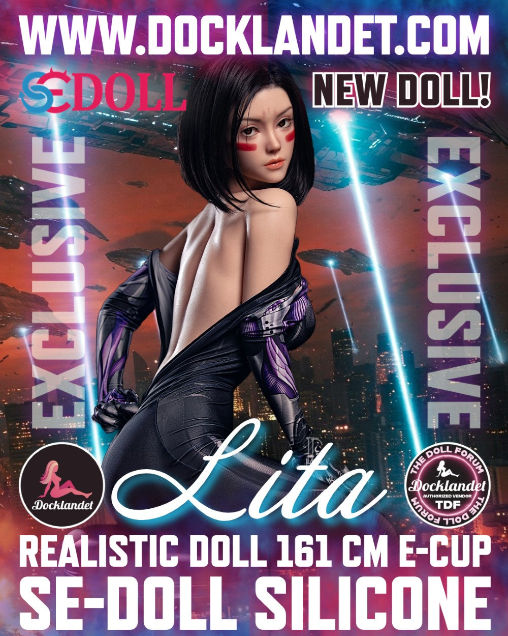Sexuální panenka Lita.A "Alita" (SEDoll 161cm E-Cup #149SC Silikon Pro)