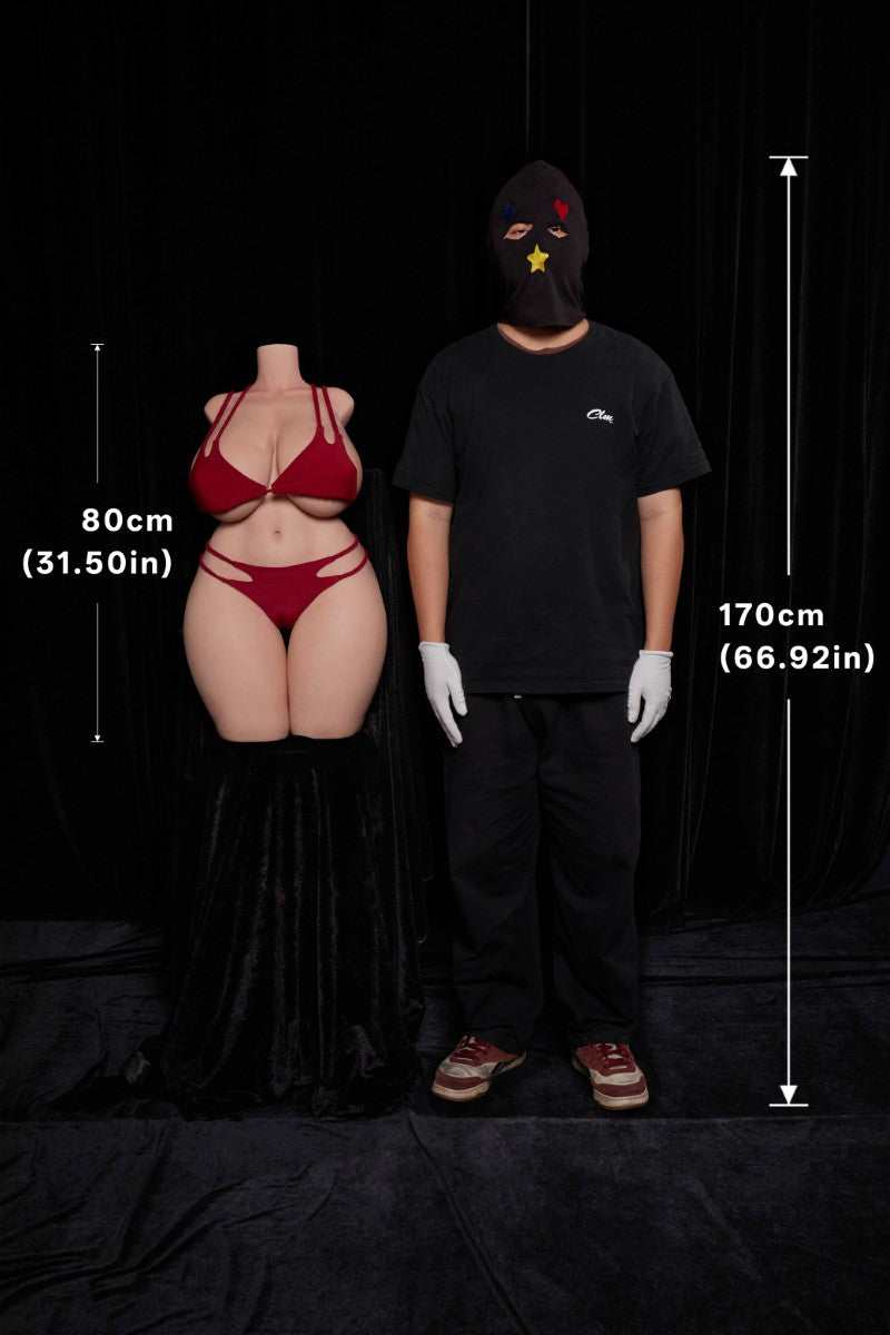 BBW Torso Sex doll (Climax Doll ULW 80cm K-cup silicone)