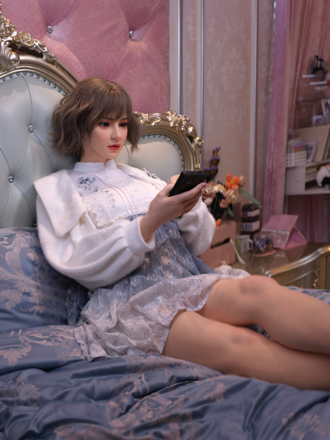 Sexuální panenka Mona Model 20R Deluxe (Gynoid Doll 163 cm silikonový E-Cup)