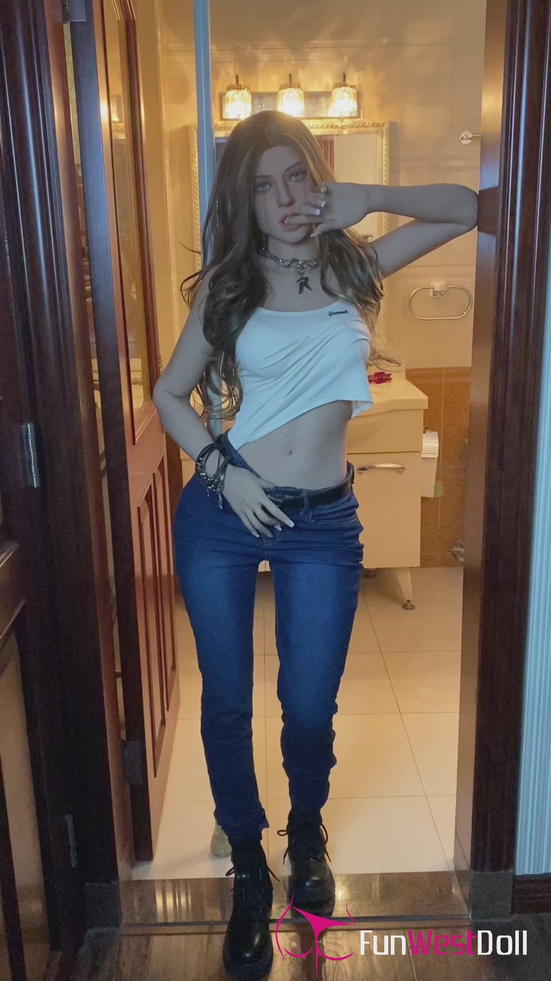 Jasmine Sex Doll (FunWest Doll 159 cm A-Cup #027 S-TPE) EXPRESS