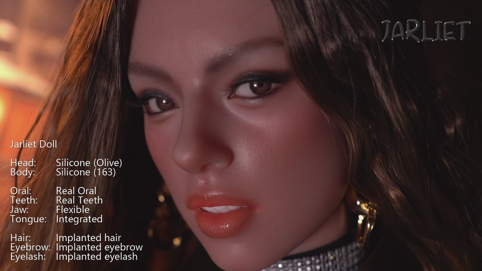 Olivová sexuální panenka (Jarliet 163 cm D-Cup silikon)