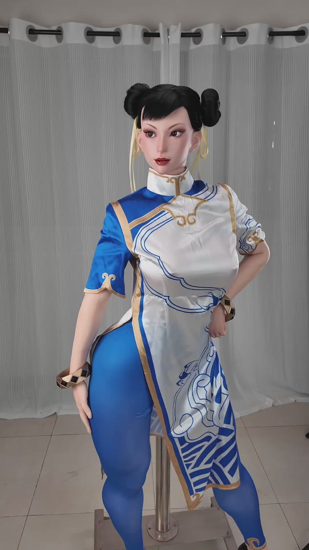Sexuální panenka Chun Li (Game Lady 169cm F-Cup č. 47-1 silikon)