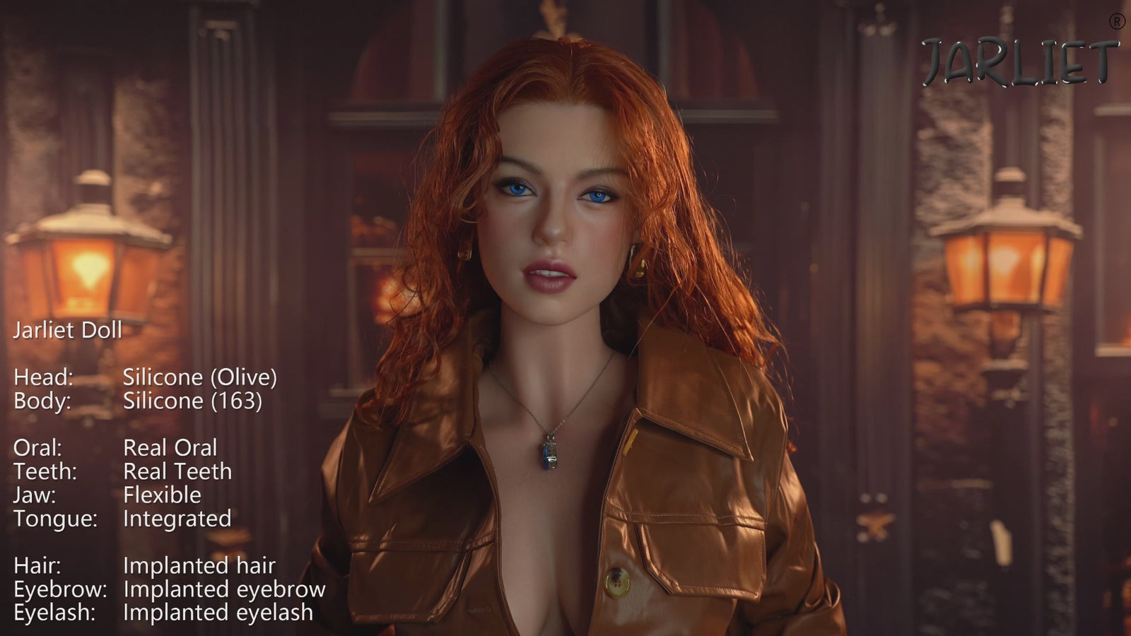 Olivová sexuální panenka (Jarliet 163 cm D-Cup silikon)