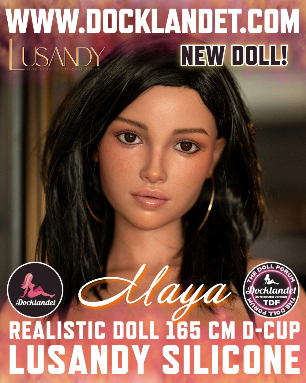 Sexuální panenka Maya (Lusandy Doll 165 cm D-pohár silikonový)