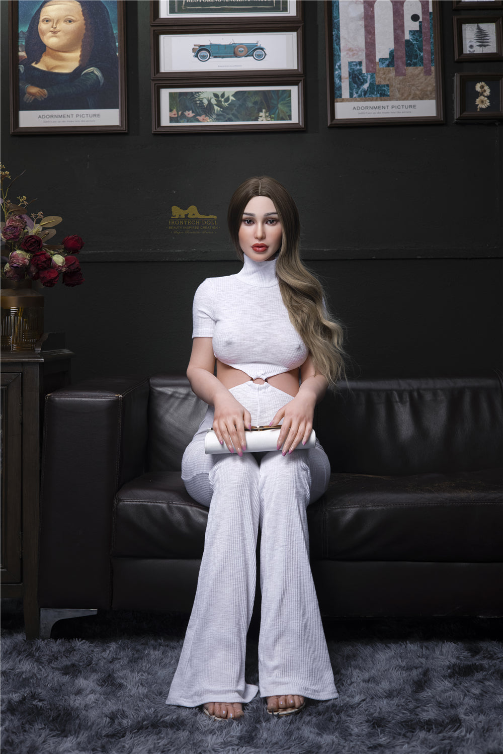 Doll Pearl těhotná sexuální panenka (Irontech Doll 158 cm D-kupa S19 Silicone)