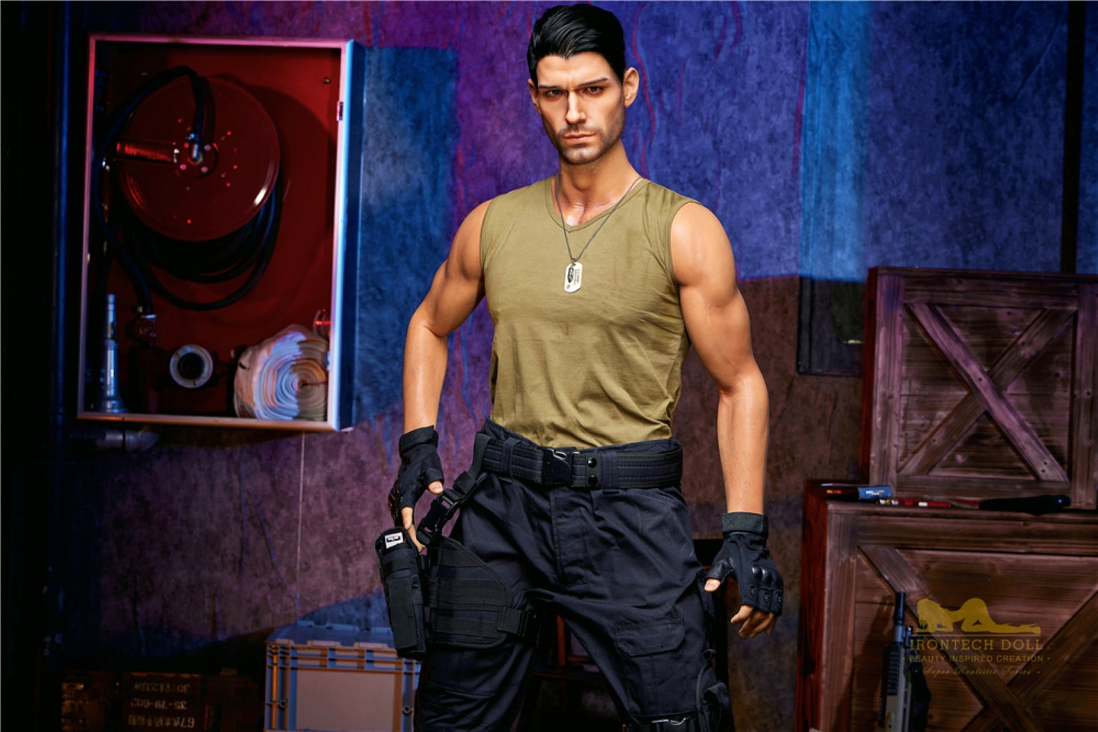 Thomasova mužská sexuální panenka (Irontech Doll 176cm silikon M5)