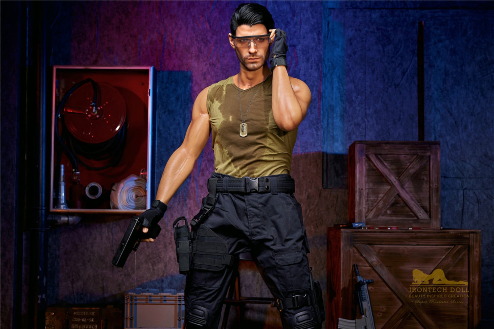 Thomasova mužská sexuální panenka (Irontech Doll 176cm silikon M5)