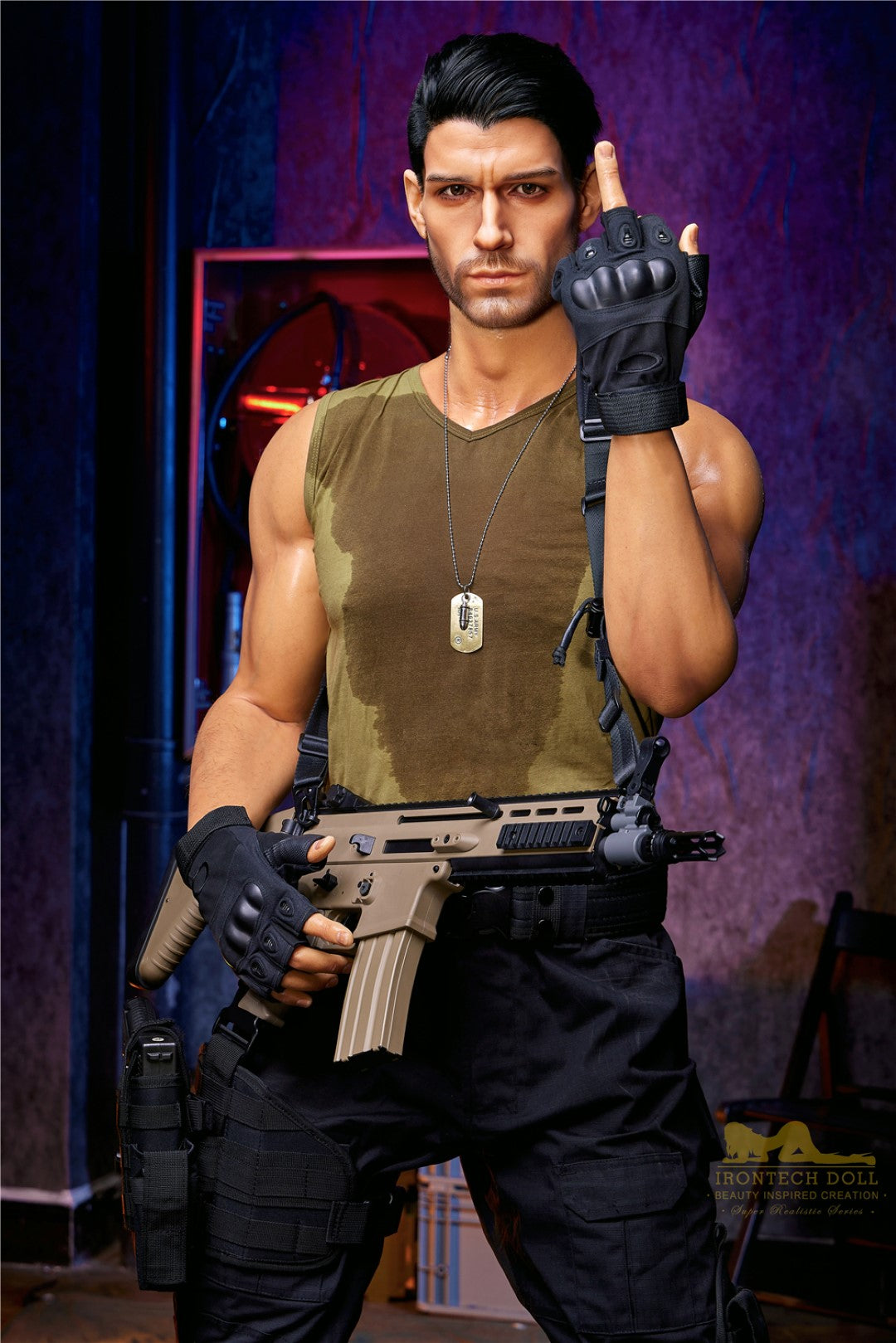 Thomasova mužská sexuální panenka (Irontech Doll 176cm silikon M5)