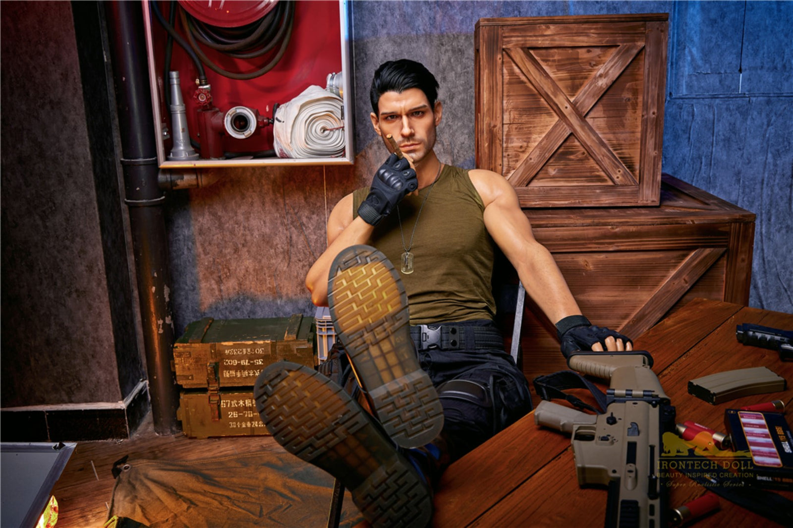 Thomasova mužská sexuální panenka (Irontech Doll 176cm silikon M5)