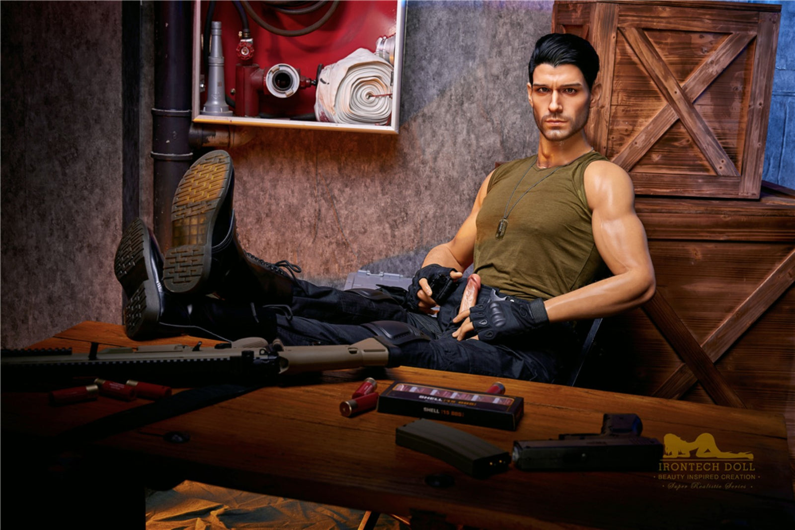 Thomasova mužská sexuální panenka (Irontech Doll 176cm silikon M5)