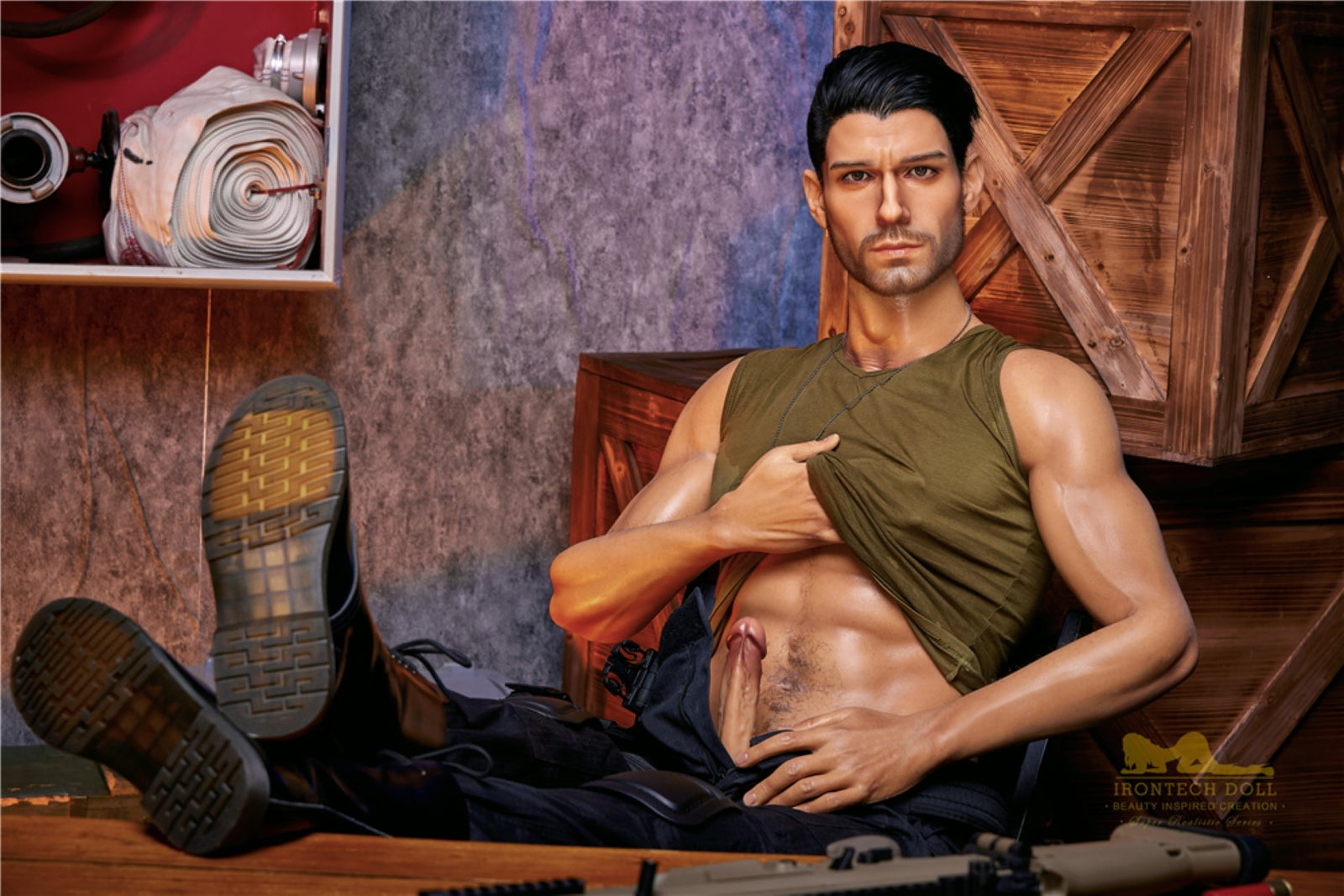 Thomasova mužská sexuální panenka (Irontech Doll 176cm silikon M5)