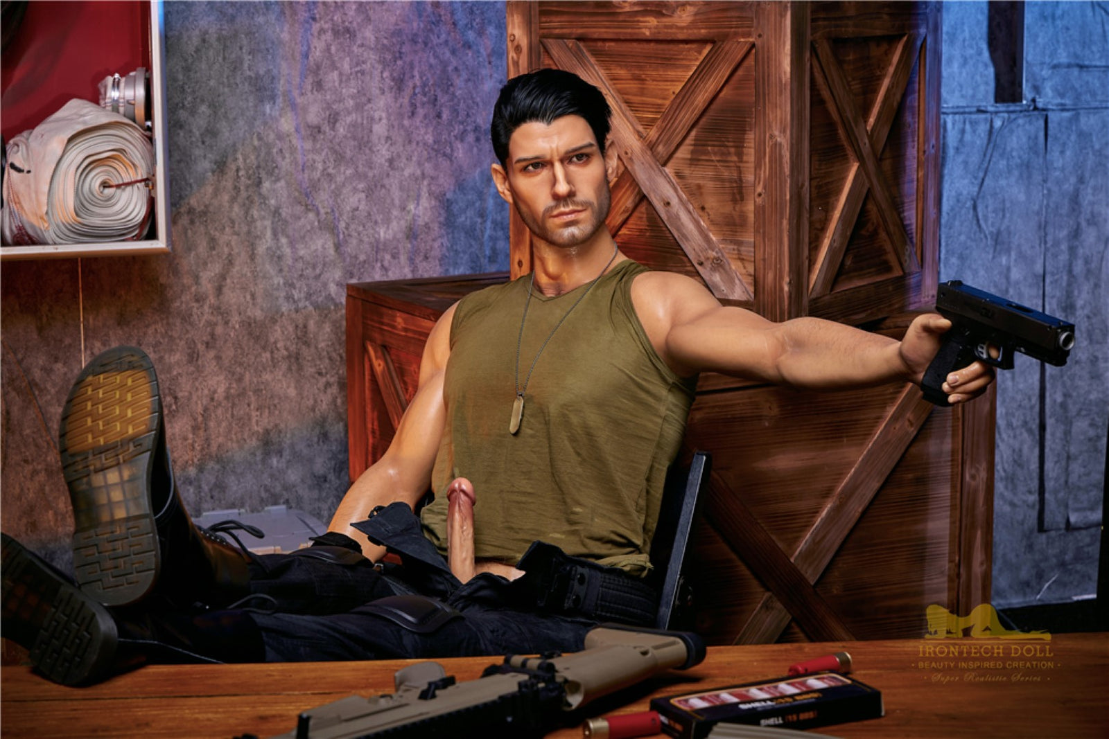 Thomasova mužská sexuální panenka (Irontech Doll 176cm silikon M5)