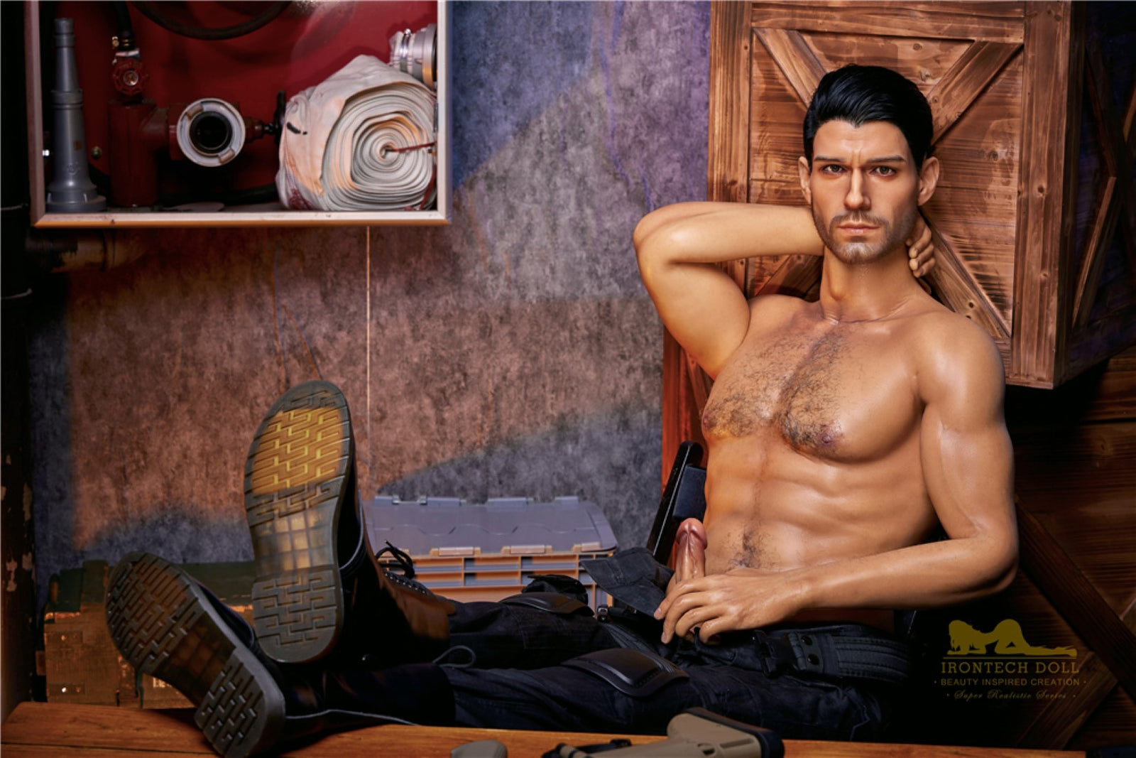 Thomasova mužská sexuální panenka (Irontech Doll 176cm silikon M5)