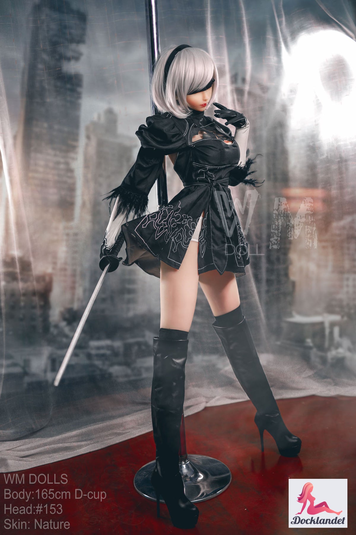 Yorha 2b sex panenka (WM-Doll 165 cm D-kupa #153 TPE)