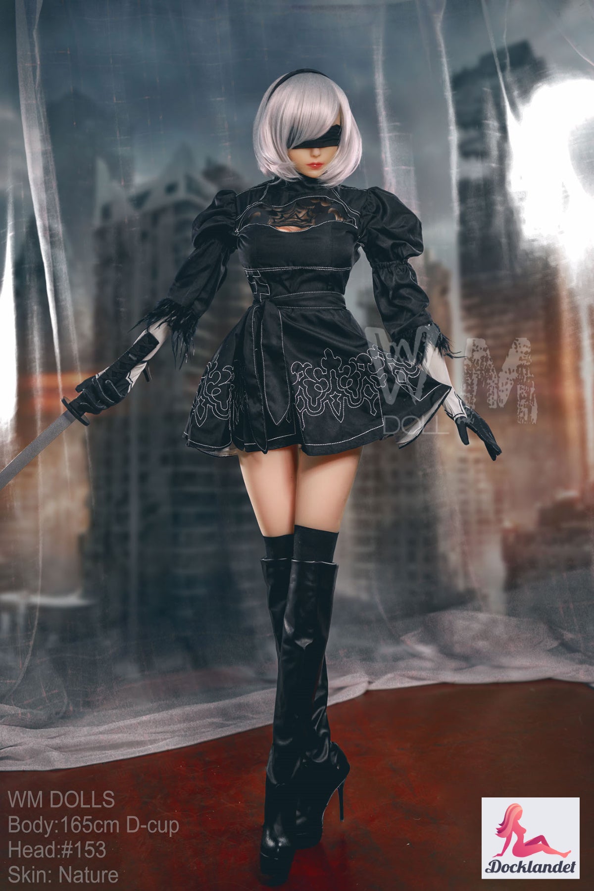 Yorha 2b sex panenka (WM-Doll 165 cm D-kupa #153 TPE)