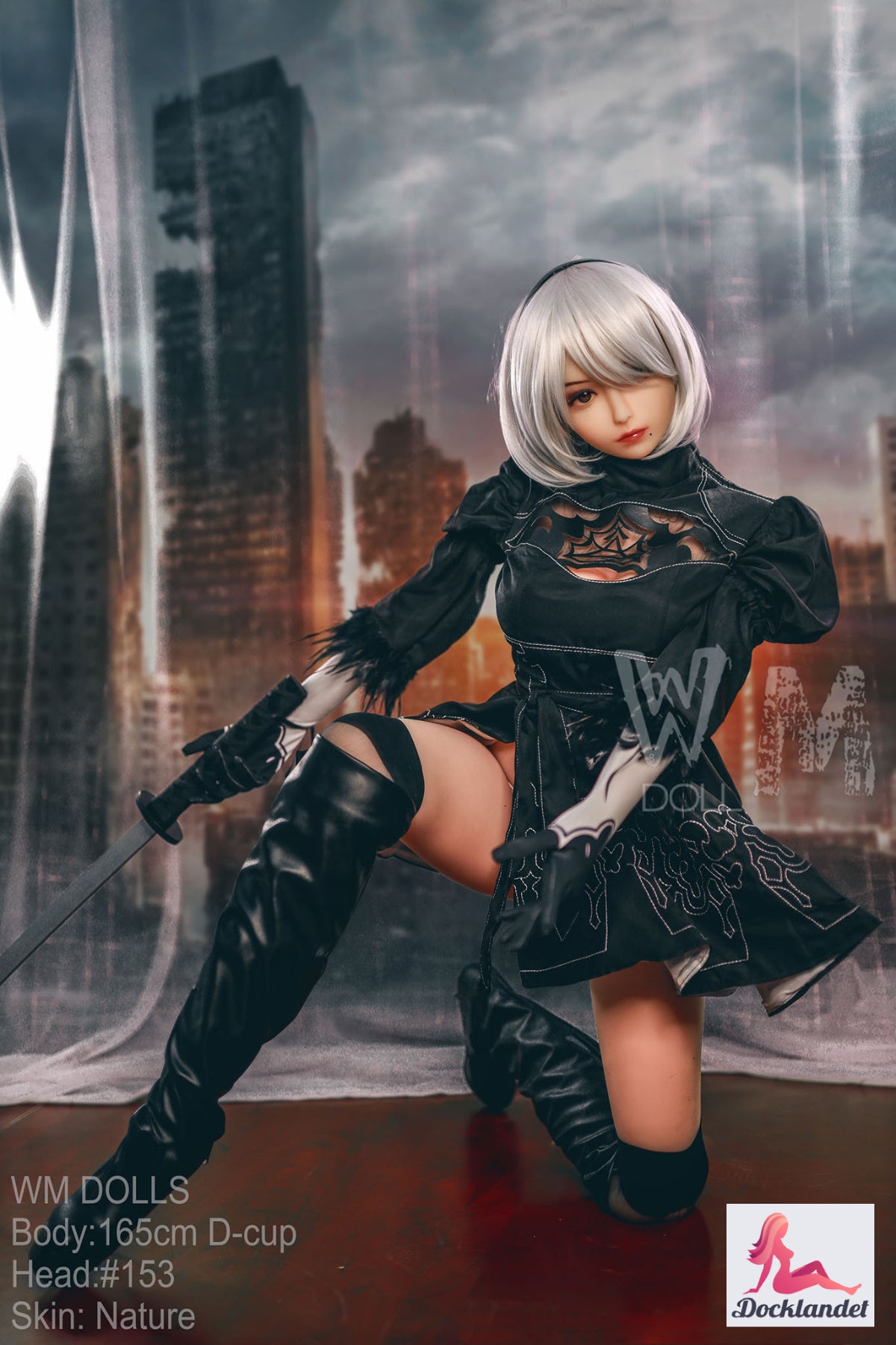 Yorha 2b sex panenka (WM-Doll 165 cm D-kupa #153 TPE)