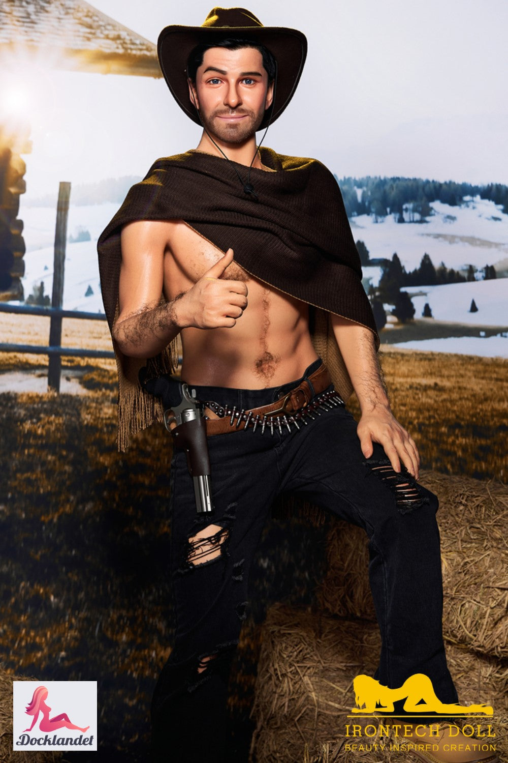 Allen mužská sexuální panenka (Irontech Doll 170 cm M6 silikon)